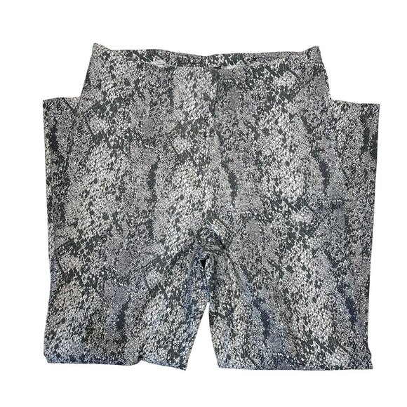 Soft Works Women Snake Print Pull on Skinny Pant SZ 14 Stretch Comfort Bussines - Picture 9 of 11